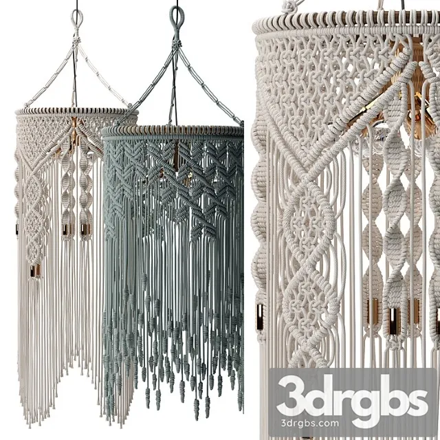 Macrame pendant lights 3