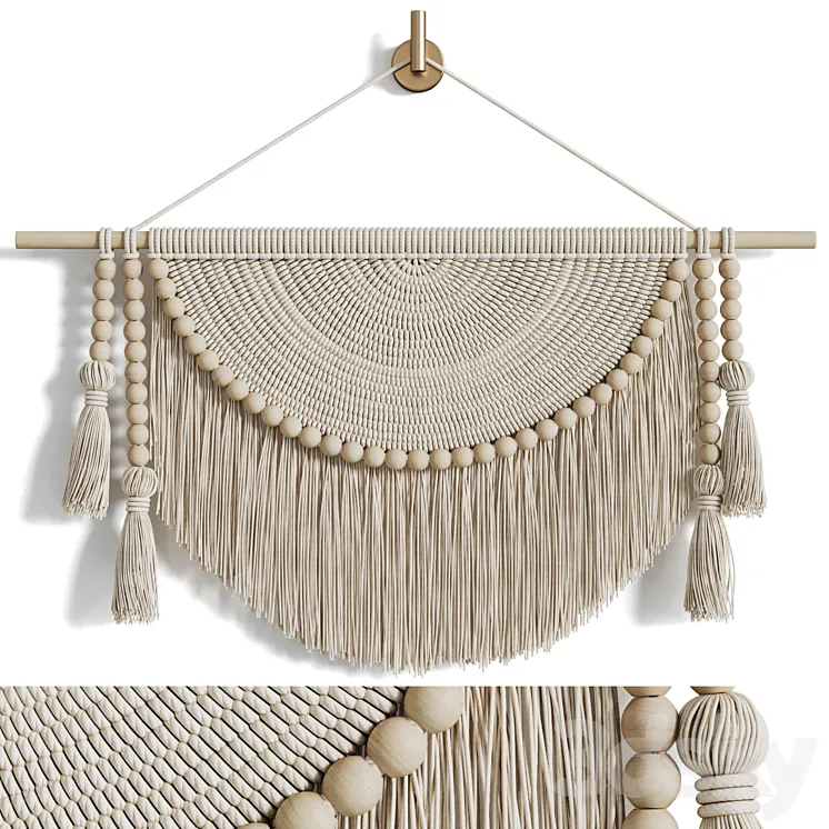 Macrame Wall Hanging 3DS Max