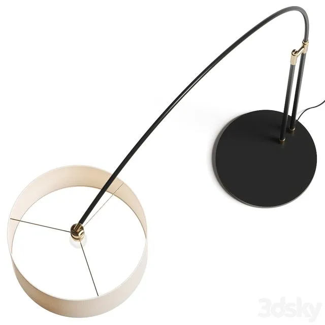 Made Studio Teo Overreach Floor Lamp 3dsMax Model