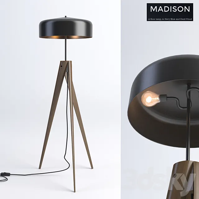 Madison Floor Lamp 3DS Max Model