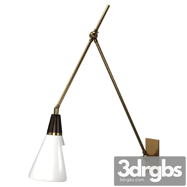Magari adjustable wall lamp in bronze, white and brass by blueprint lighting sconce
