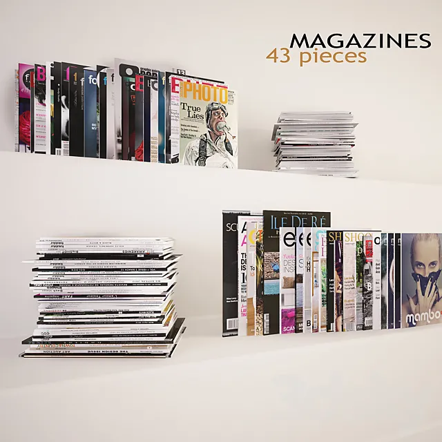 Magazines. 43 pieces 3ds Max