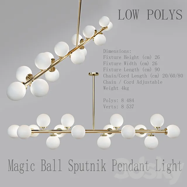 Magic Ball Sputnik Pendant Light 3ds Max