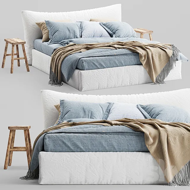 Magic Linen Bed 2 3DSMax File