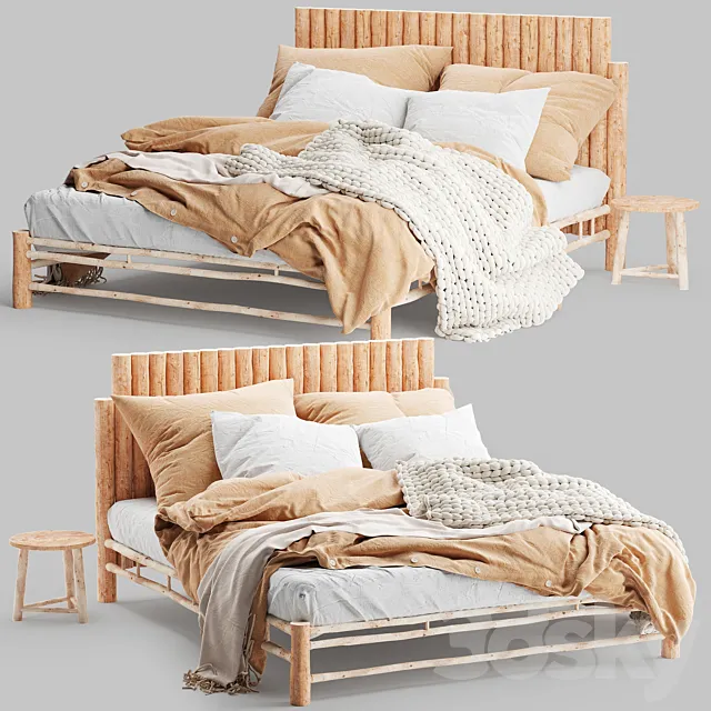 Magic Linen Bed 3 3DSMax File