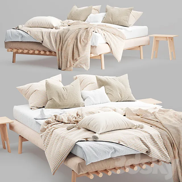 Magic linen bed 3DSMax File