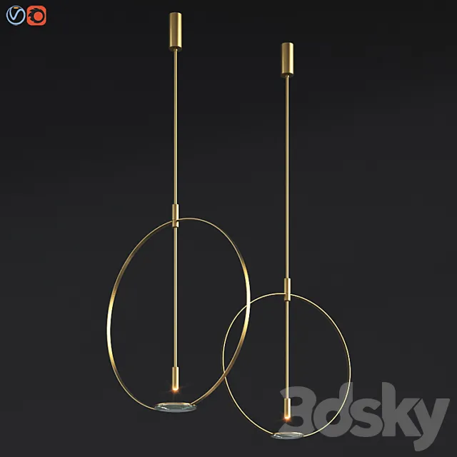 Magnifier Celing Pendant Lamp Formafantasma 3DS Max Model