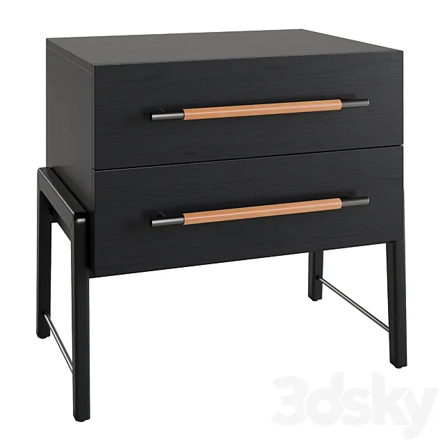 Magnolia 2-Drawer Nightstand 3dsMax Model