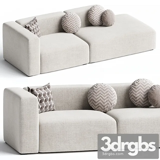 Mags 2,5 seater combination 2 sofa by hay