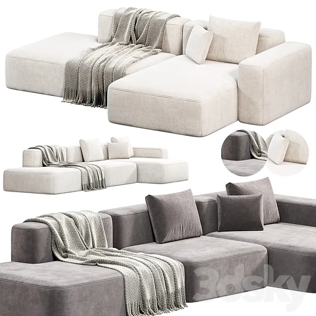 MAGS SOFT 25 SEATER Sofa by Hay sofas 3DS Max Model