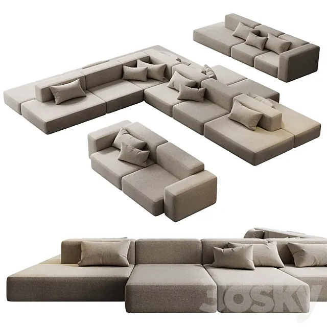 Mags Soft Modular sofa 3DS Max Model