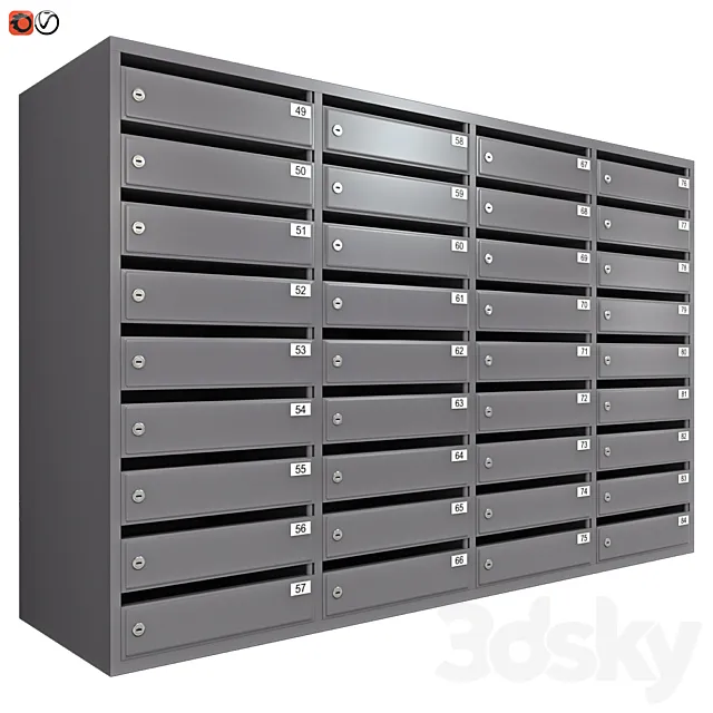 Mailbox_018 3ds Max