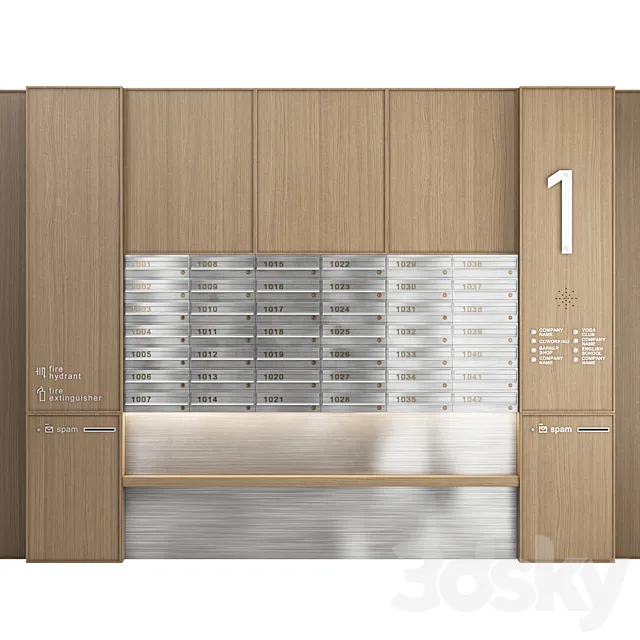 Mailboxes SET 3 3ds Max