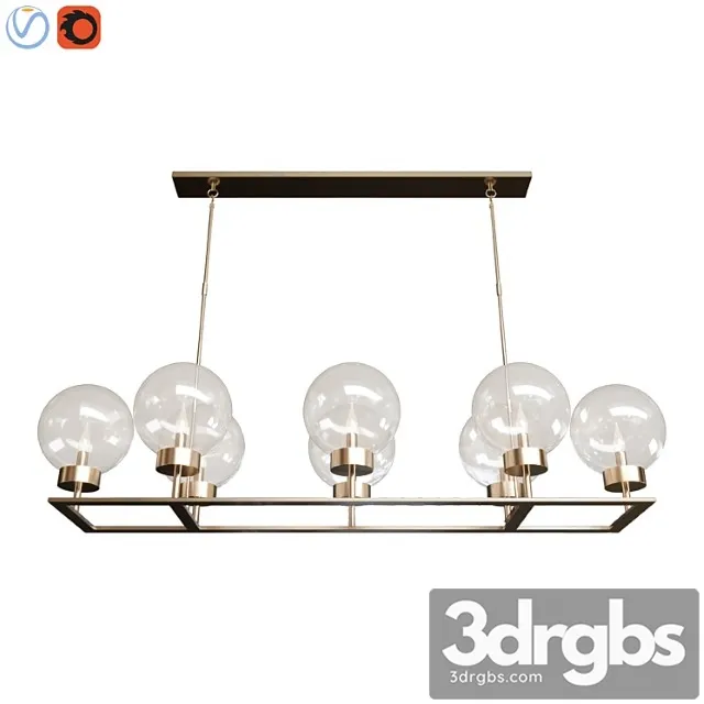 Maisie glass globe chandelier