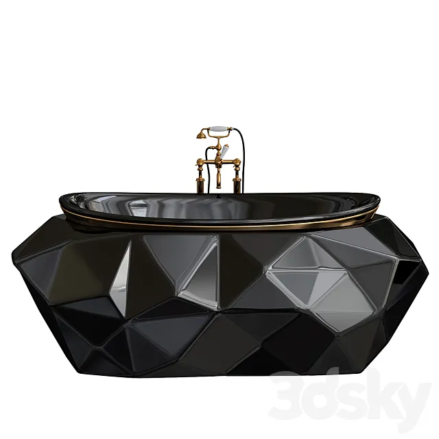 Maison Valentina Bath Black 3DS Max Model