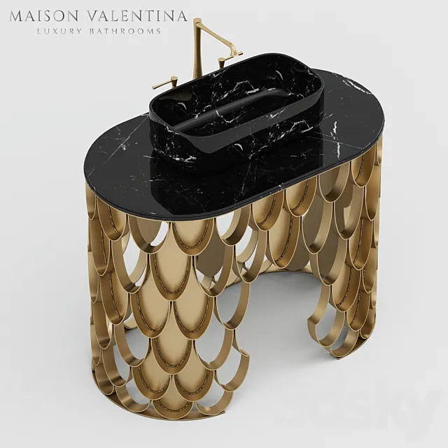 Maison Valentina Koi Single Washbasin 3DSMax File