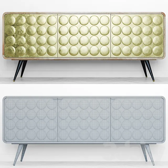 Maisons du Monde Gatsby sideboard 3DSMax File