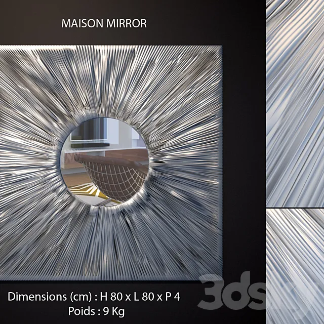 MAISONS Miroir Vortex 3ds Max