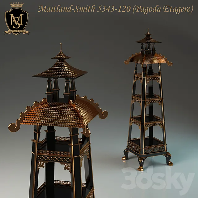 Maitland-Smith 5343-120 (Pagoda Etagere) 3ds Max