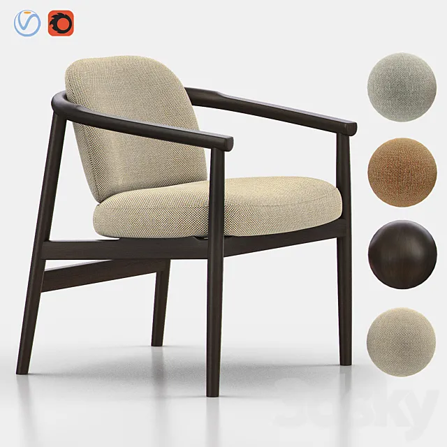 MAIYDA Lounge Armchair 3ds Max