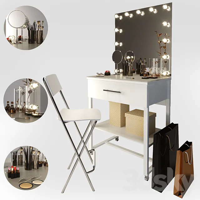 Makeup table 3ds Max