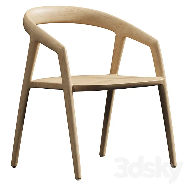 Maki Dining Chair 3DS Max Model