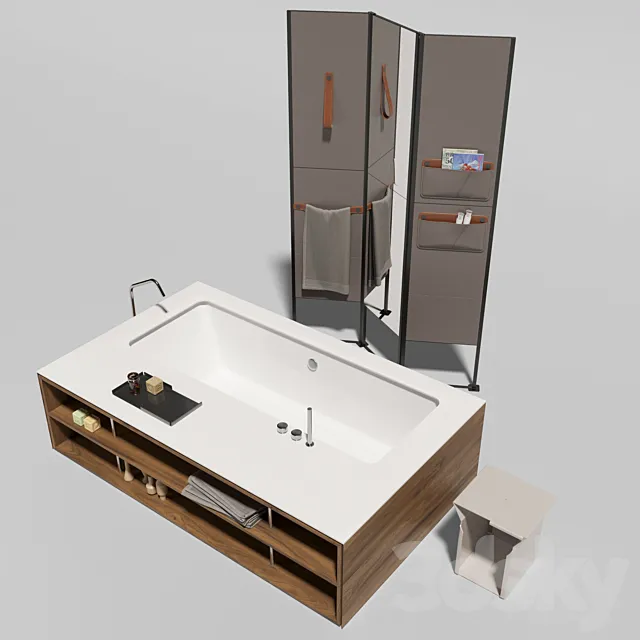 makro bathroom set 3ds Max