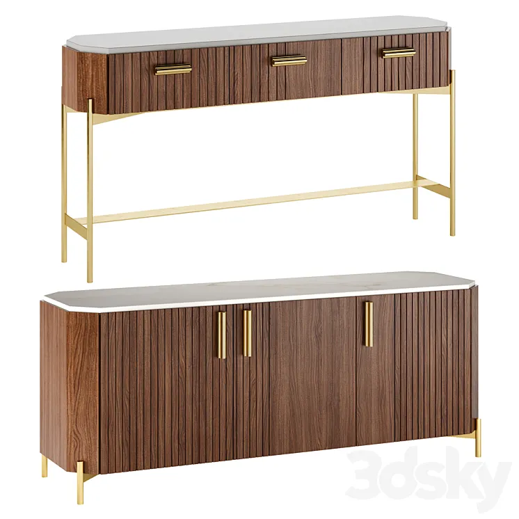 Malcolm Sideboard by Mambo Unlimited Ideas 3DS Max Model