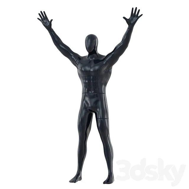 Male Abstract Mannequin 91 3DSMax File