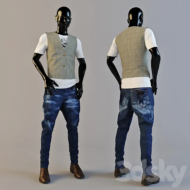 male mannequin 3DSMax File