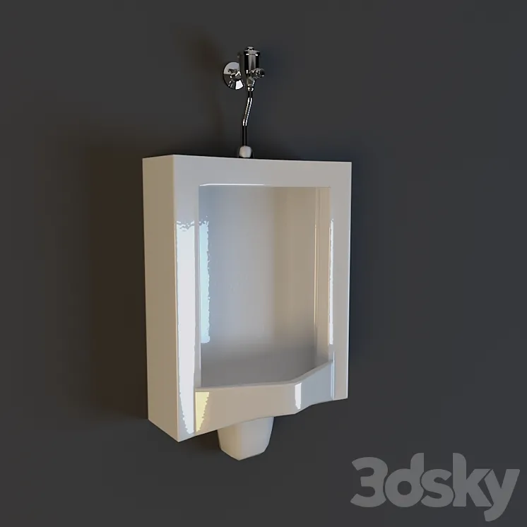 Male toilet urinal 3DS Max