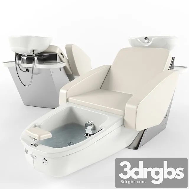 Maletti mercury air massage wash unit with pedicure bowl