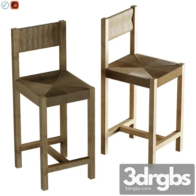 Malibu Woven Bar Counter Stools 2 3dsmax Download