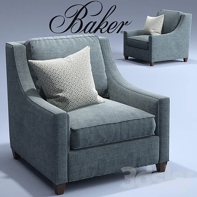Malory Chair _Baker _Classics_Upholstery – 6604C_Berkley 3DSMax File
