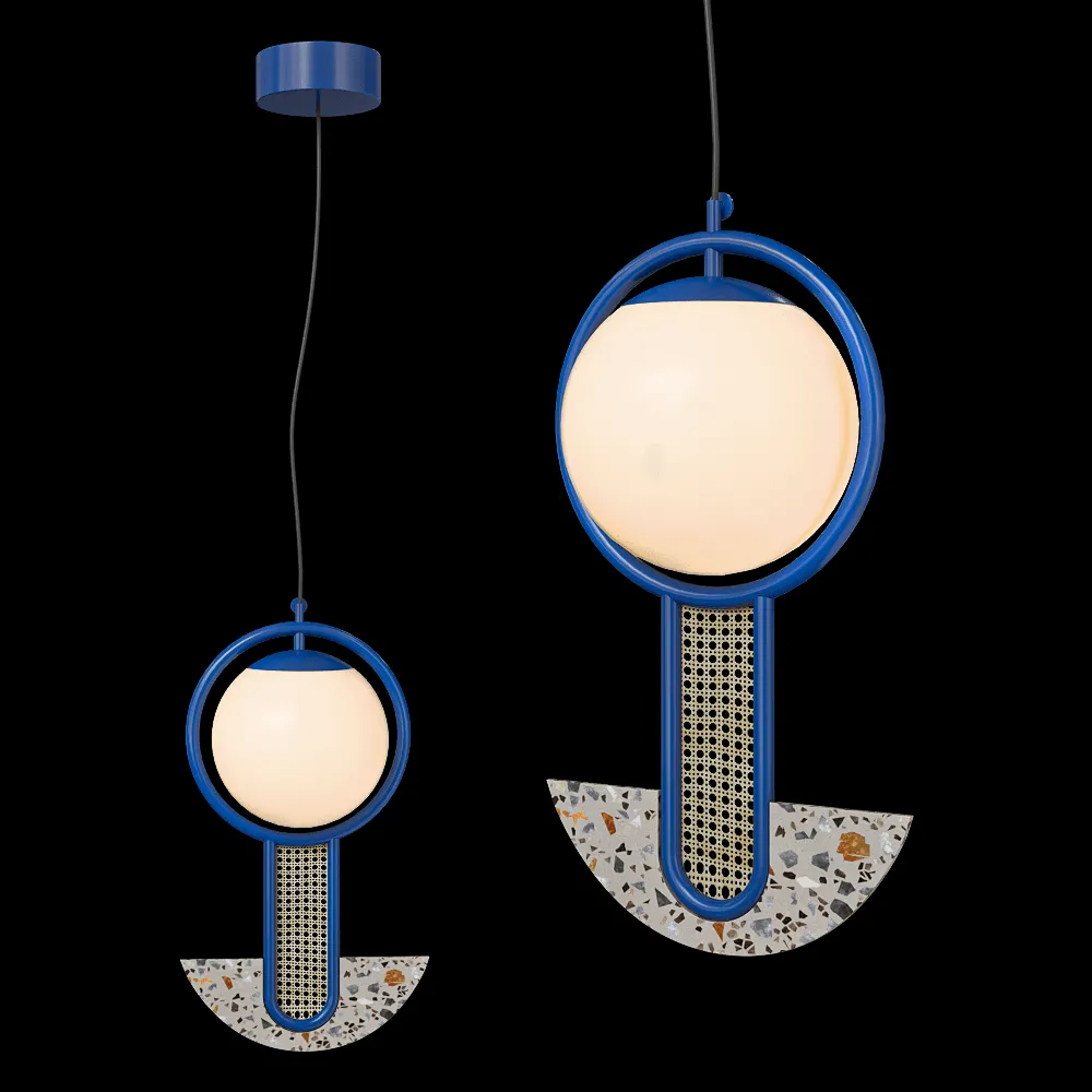 Mambo Unlimited Ideas – Pendant lamp Frame II semi-circular 3ds Max