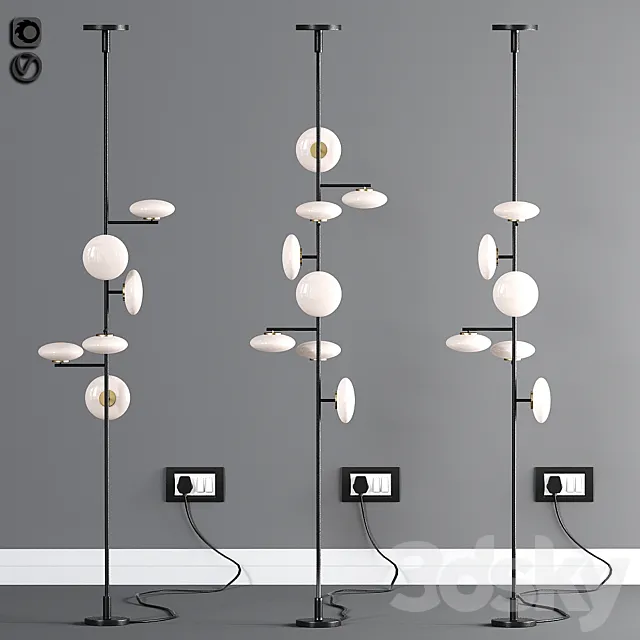 Mami floor lamp 3ds Max