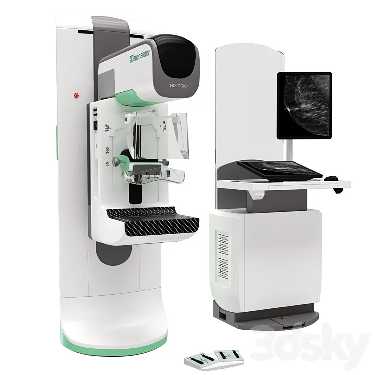 Mammography System 3Dimensions 3DS Max