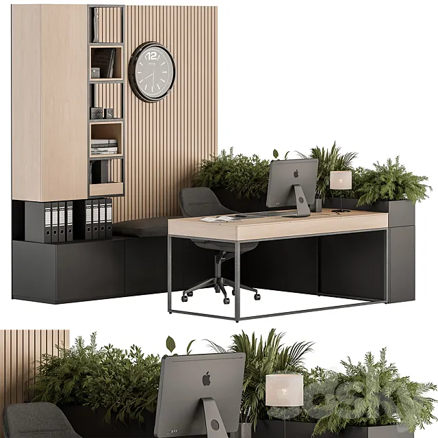 Manager Desk – Office Furniture 409 3ds Max