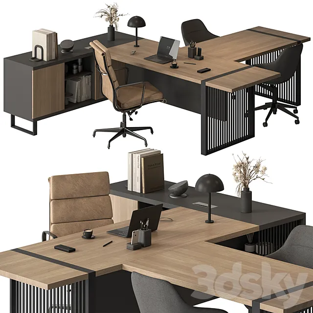 Manager Desk – Office Furniture 642 3ds Max