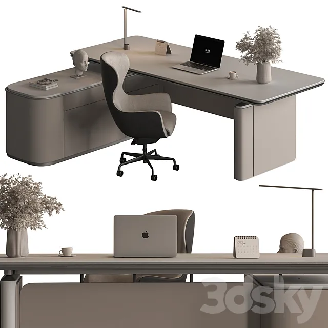 Manager Desk – Office Furniture 693 3ds Max