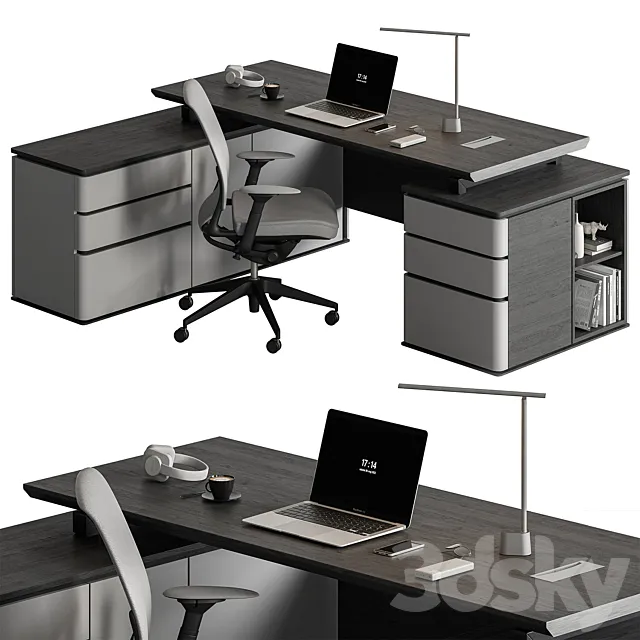 Manager Set – Office Furniture 442 3DS Max Model