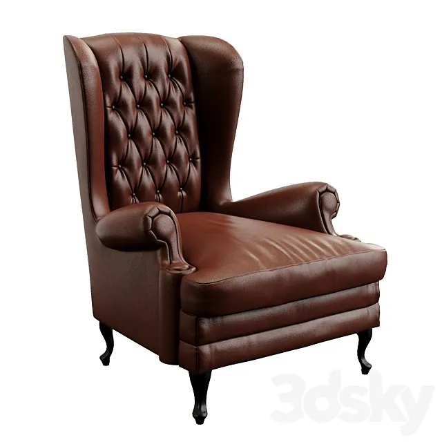 Manchester Classic Armchair 3DS Max Model