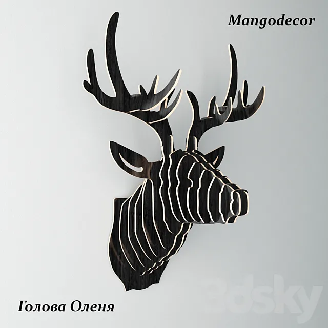 MANGO DECOR deer head 3ds Max