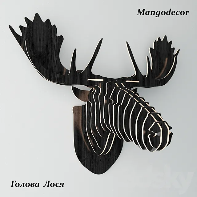 MANGO DECOR moose head 3DSMax File