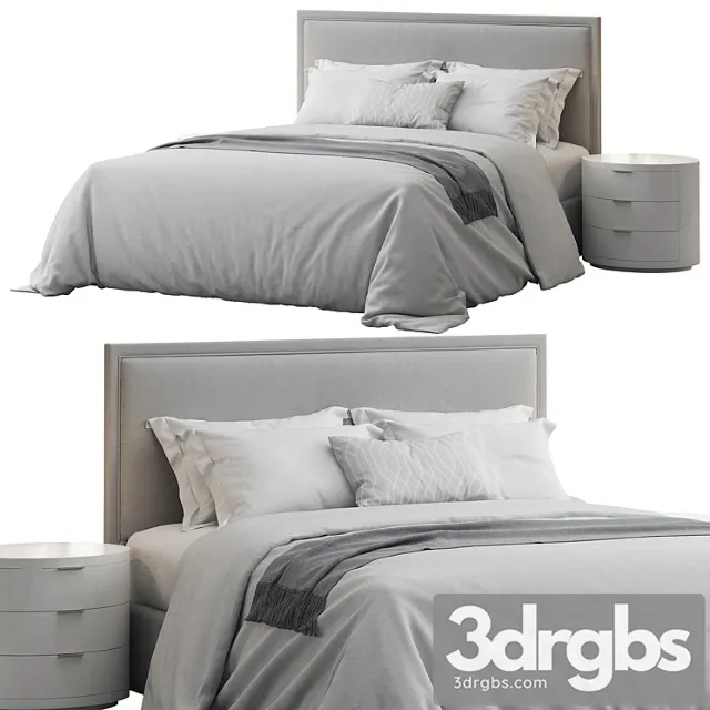 Manhattan rectangular headboard bed