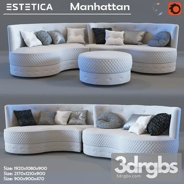 Manhattan Sofa 01 3dsmax Download