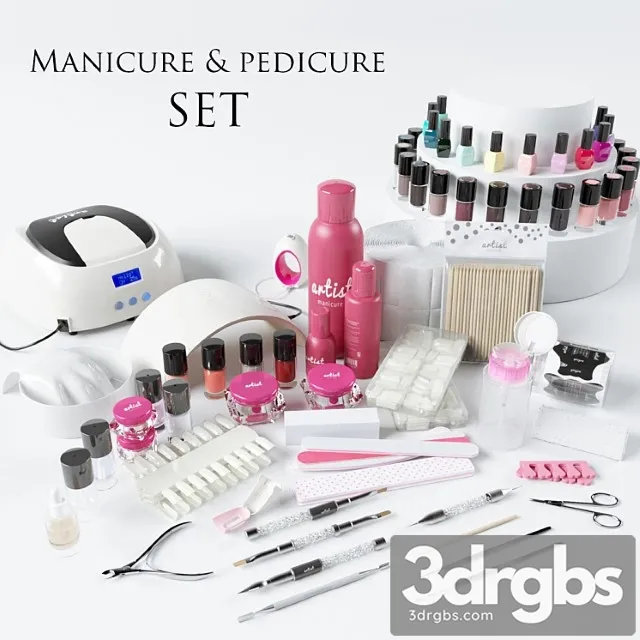 Manicure & pedicure set 3dsmax Download
