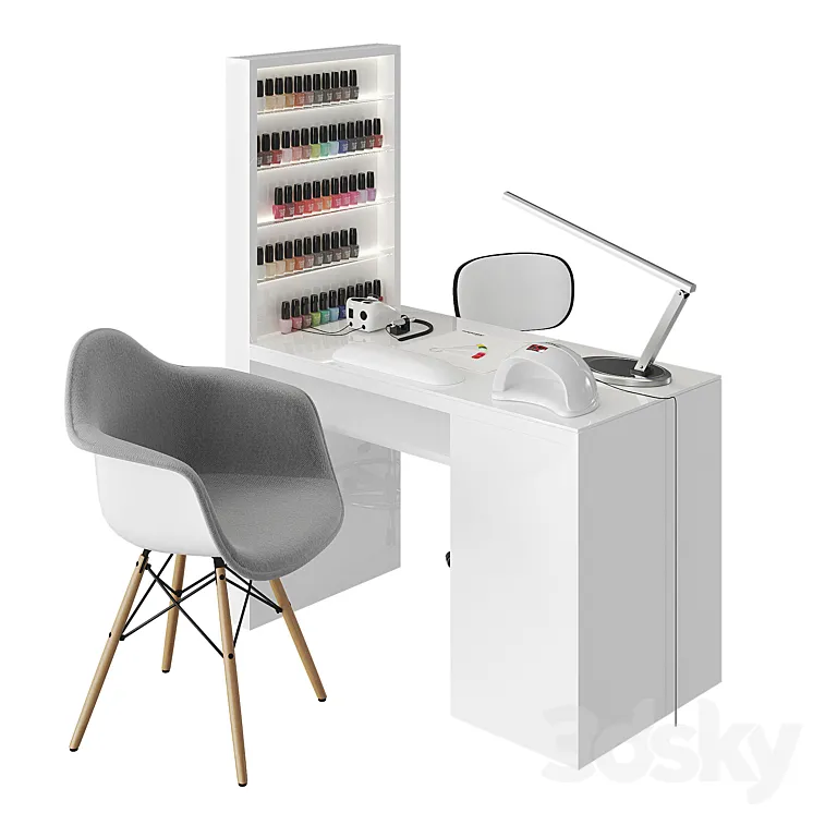 Manicure table 3DS Max Model