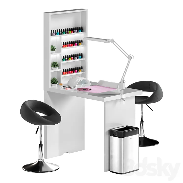 Manicure table 3DS Max Model