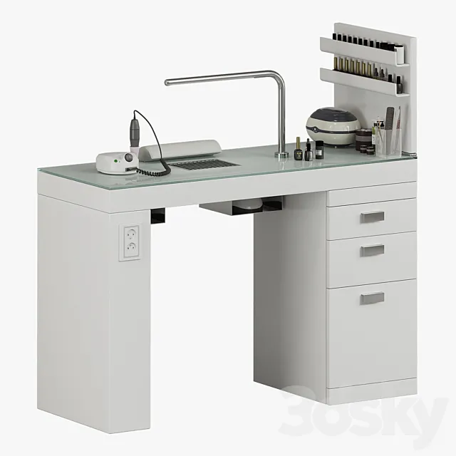 Manicure table SMART NAILS Maletti _ Nilo 3ds Max